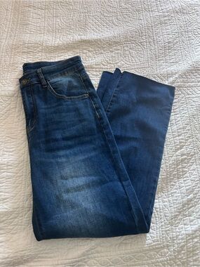Classic Dark Blue Denim Jeans